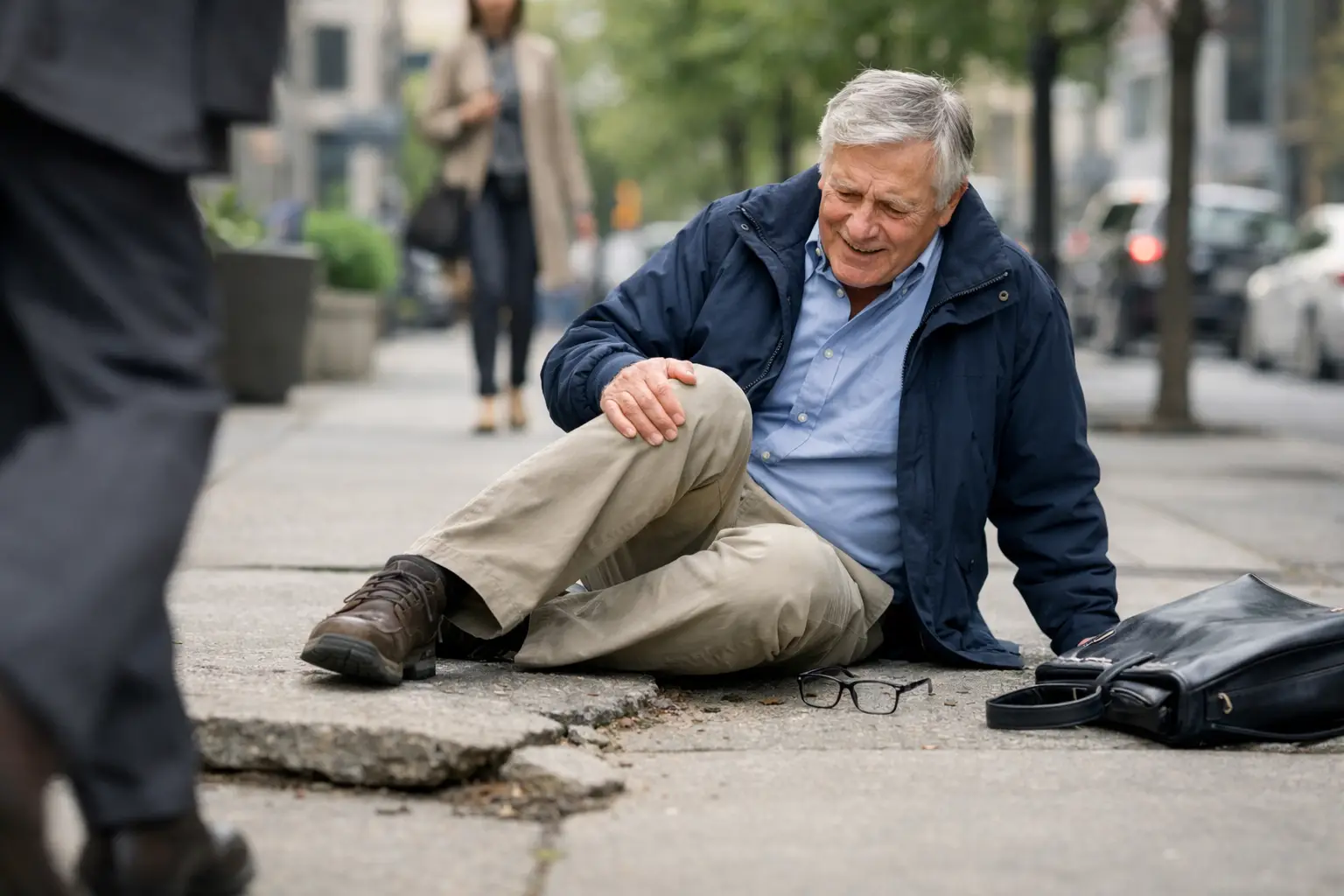 Sidewalk Fall Injury Liability Explained