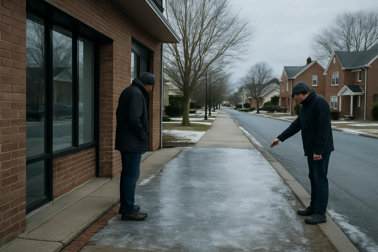 How Does Evidence Aid a Bel Air Icy Sidewalk Lawyer?
